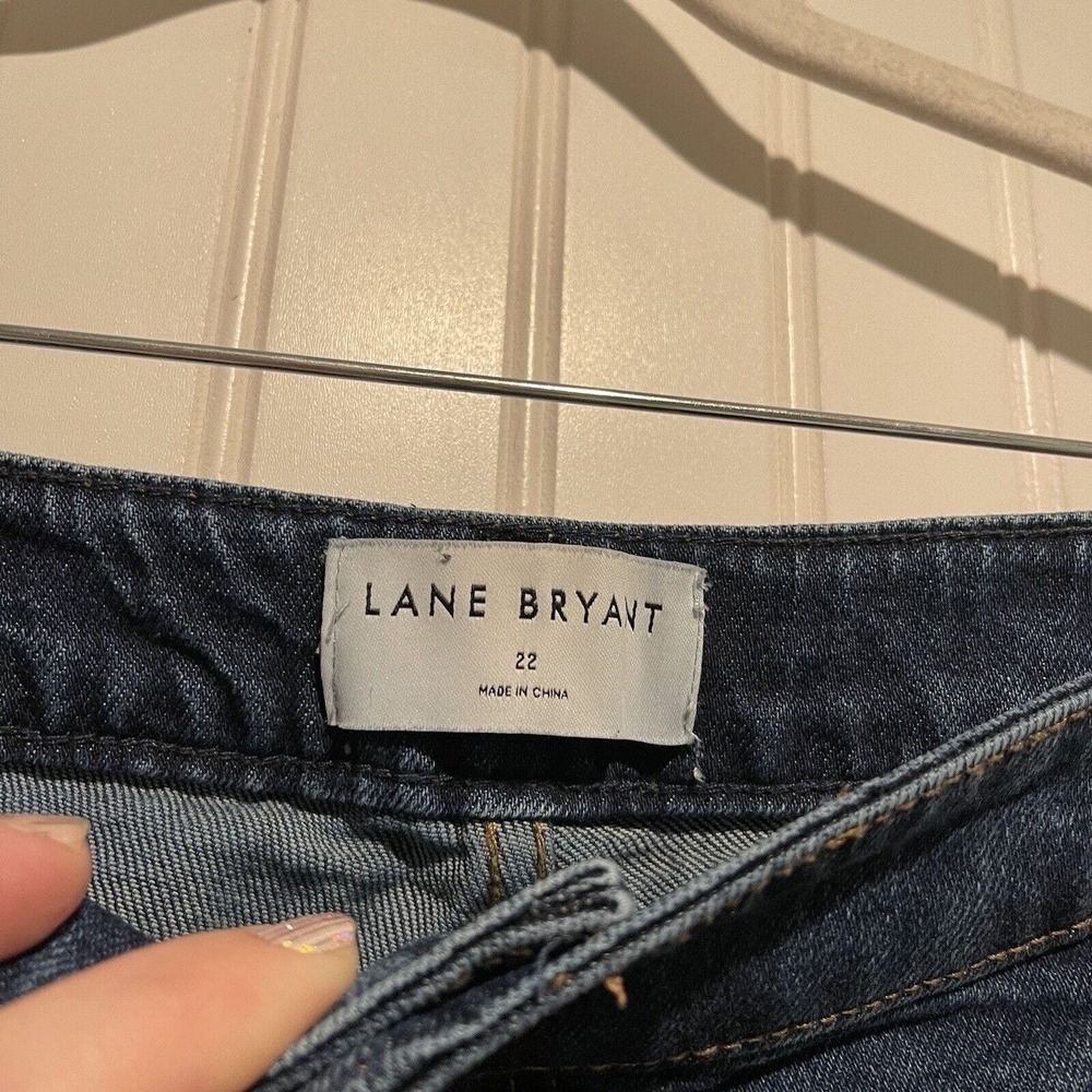 Lane Bryant High Rise Girlfriend Straight Jeans Flex Magic Waistband Size 22 - Picture 4 of 7